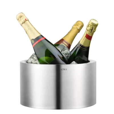 Champagne bottles served in an Elia Double Wall Large Wine Cooler