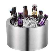 Large Double Wall Wine Cooler with Beer Bottles