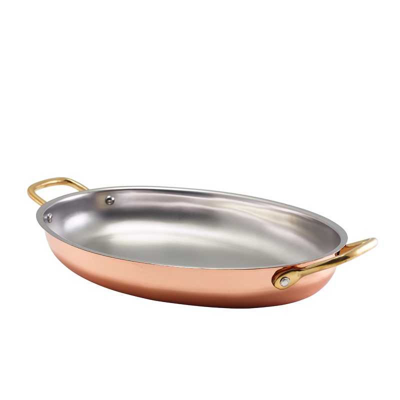Oval Copper Serving Tray - Copper Plated Oval Dish