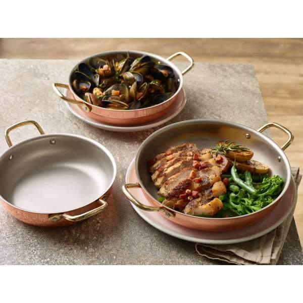 3 Round Copper Dishes Lifestyle Image