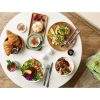 Acacia Wood Presentation Items filled with food lifestyle image