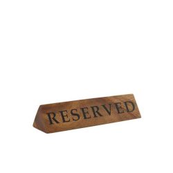 Acacia Wood Reserved Sign