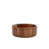 Acacia Wood Straight Sided Bowl 16cm