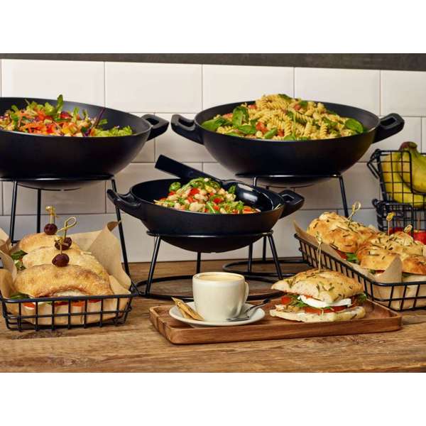 Buffet and Display with Melamine Wok Buffet Bowls