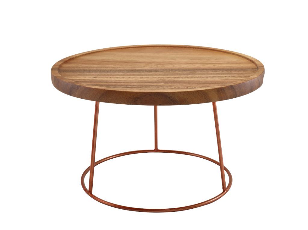Copper Anti-Slip Round Buffet Riser 18cm - JCCBS Ltd