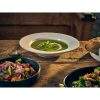Lifestyle image of White Porcelain Soup Plate 23cm