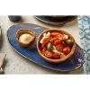 Olive Wood Rustic dip pot and Olive wood bowl with salad and dip