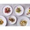 Range of White Low Presentation Plates Liestyle Image