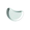 Top down view of White Porcelain Crescent Salad Dish 20cm