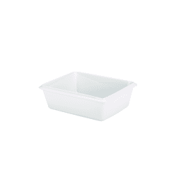 White Ceramic Gastronorm Dish GN 1/2 100mm