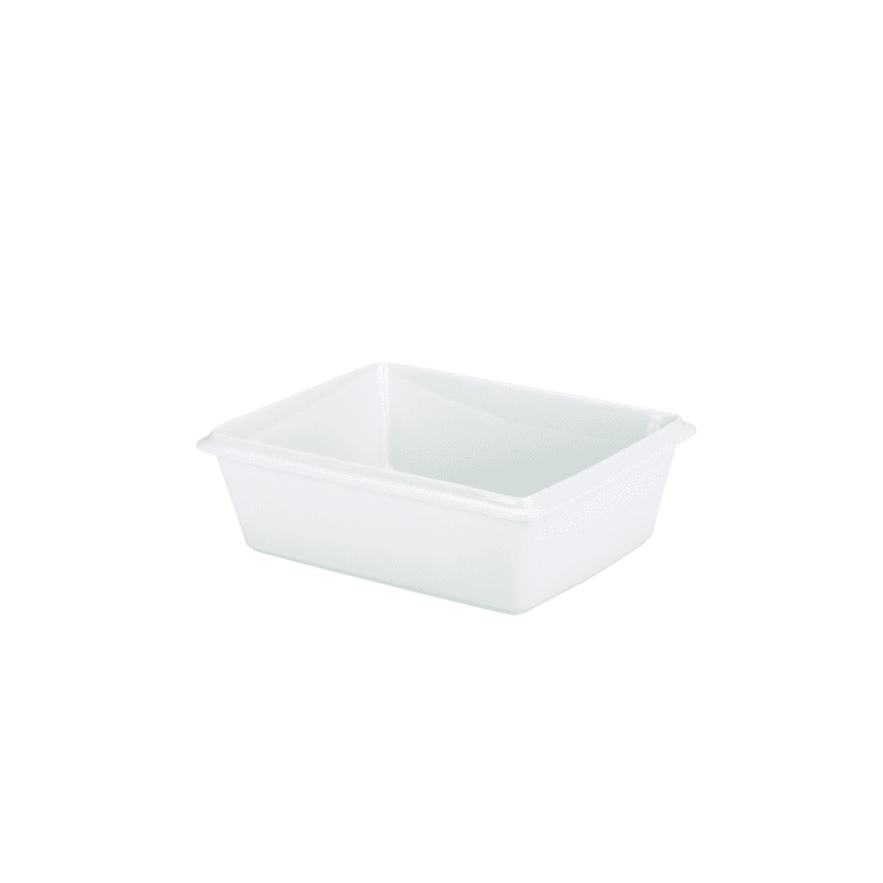 White Ceramic Gastronorm Dish GN 1/2 100mm