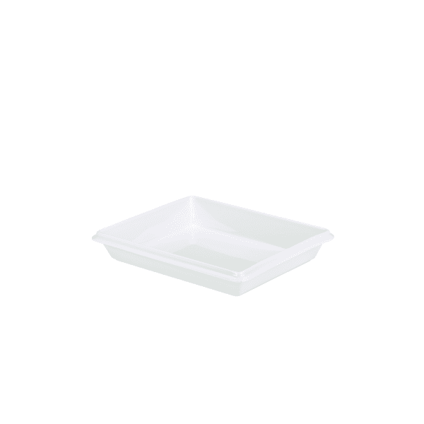 White Ceramic Gastronorm Dish GN 1/2 55mm