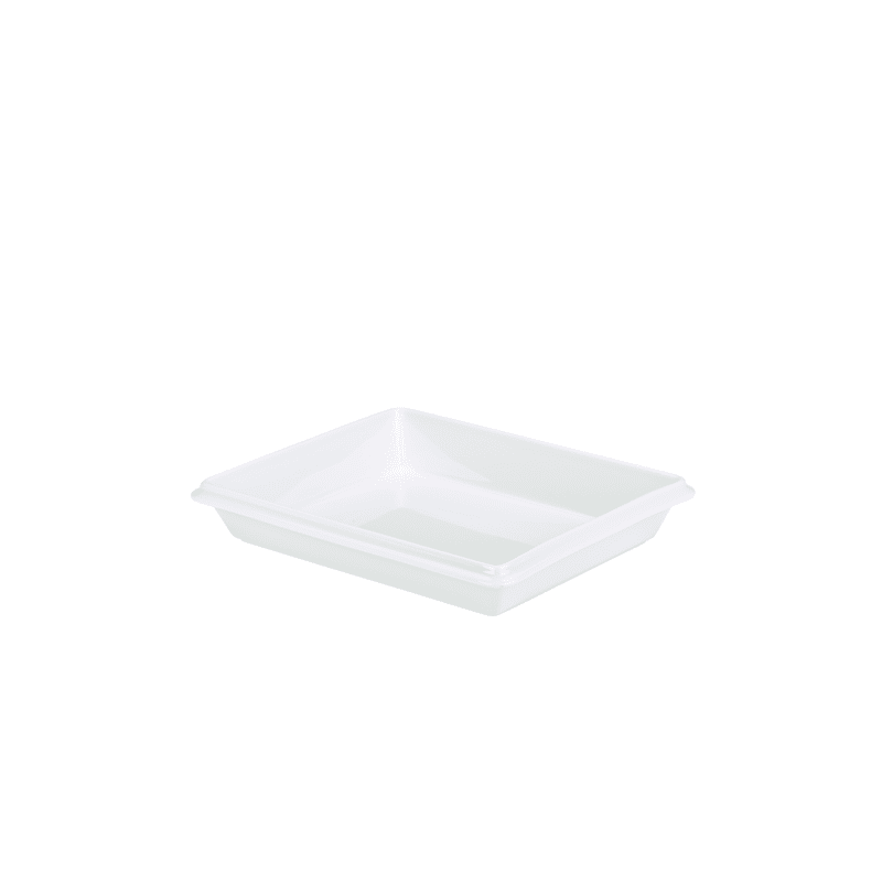 White Ceramic Gastronorm Dish GN 1/2 55mm