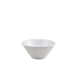 White Porcelain Low Conical Bowl 13-5cm