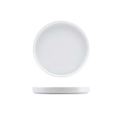White Porcelain Low Presentation Plate 18cm