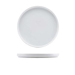 White Porcelain Low Presentation Plate 25cm
