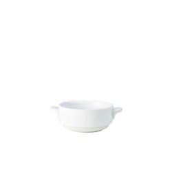 White Porcelain Lugged Soup Bowl 25cl