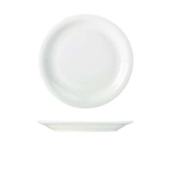 White Porcelain Narrow Rim Plate 24cm