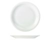 White Porcelain Narrow Rim Plate 28cm