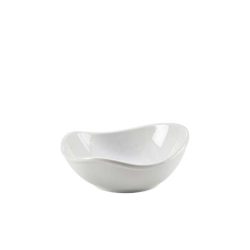 White Porcelain Organic Triangular Bowl 15cm