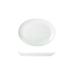 White Porcelain Oval Plate 21cm