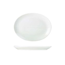 White Porcelain Oval Plate 25-4cm