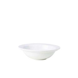 White Porcelain Rimmed Oatmeal Bowl 16cm