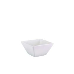 White Porcelain Square Bowl 12-8cm
