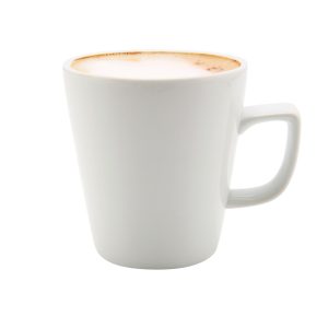 322131_A White Porcelain latte cup with latte