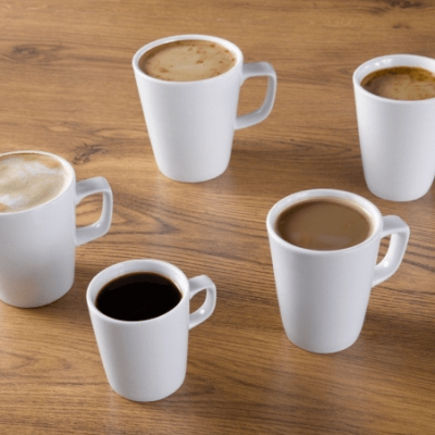 GENWARE White Porcelain Mugs
