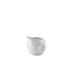 White Porcelain Pinched Milk jug 8cl