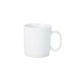 White Porcelain Straight Sided Mug 34cl