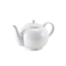 White Porcelain teapot with infuser 45cl