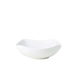 White Porcelsain Rounded Square Bowl 20cm