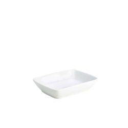 White porcelain rectangular dish 19cm