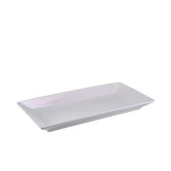 White porcelain rectangular dish 35cm