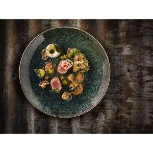 Lifestyle Image of Ore Mar 23cm Gourmet Flat Plate 23cm