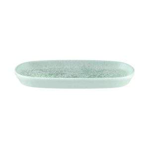 Side on view of Lunar Ocean Hygge Oval Dish 21cm