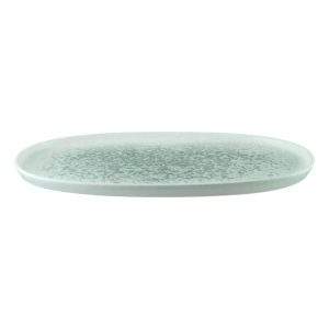 Side view of Lunar Ocean Hygge Oval Dish 33cm