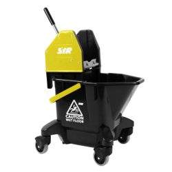 Combo TC20-Rs Mop Bucket 13 Ltr Black and Yellow