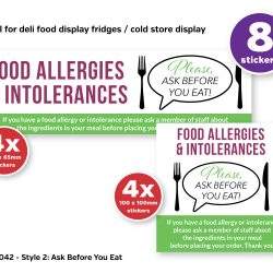 Ask before you Eat Awareness Sticker Pack