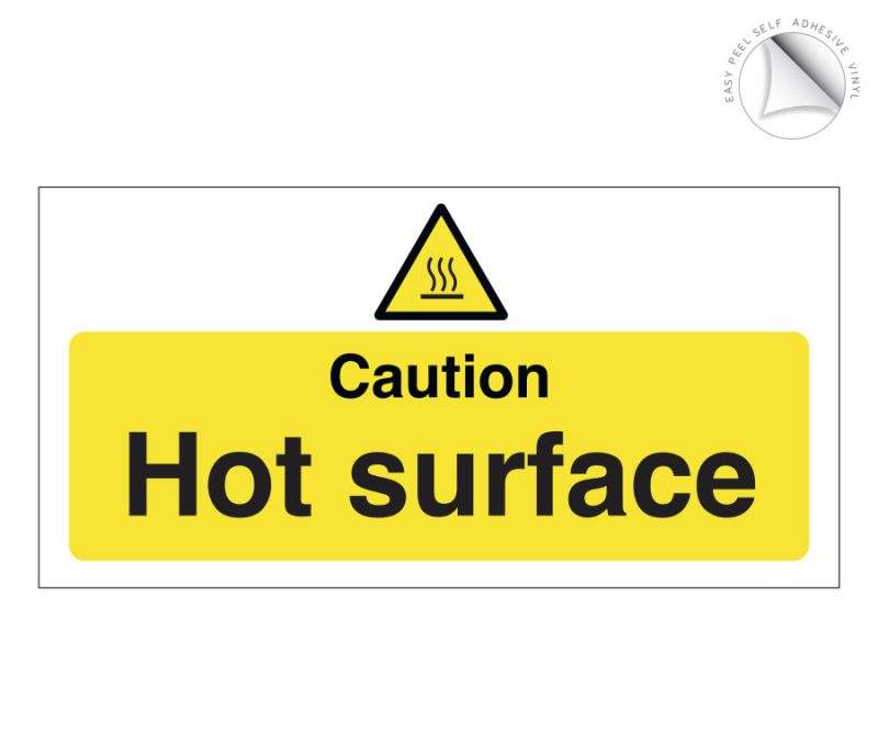Caution Hot Surface Notice