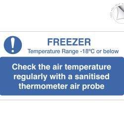 Check freezer temperature notice