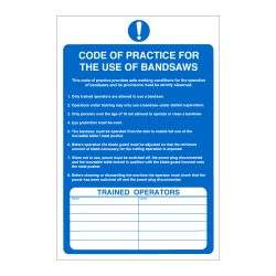 Code of practice for the use of bandsaws