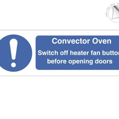 Convector Oven safety Notice