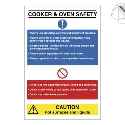 Cooker and oven Safety Notice