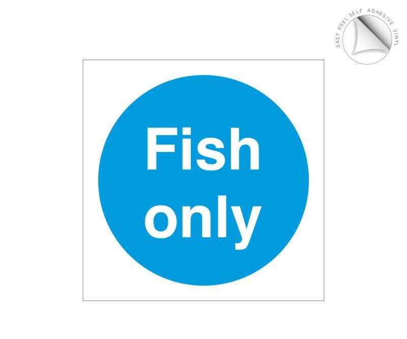 Fish Only Storage Label