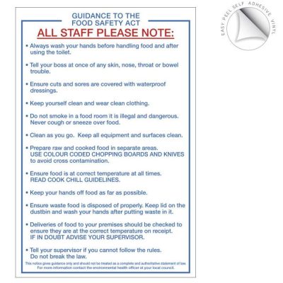 Guidance Food Safety Act Notice