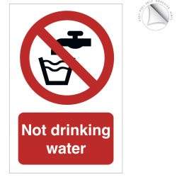 Not drinking water notice