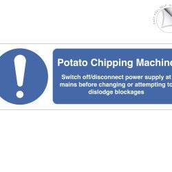 Potato Chipping Machine Safety Notice